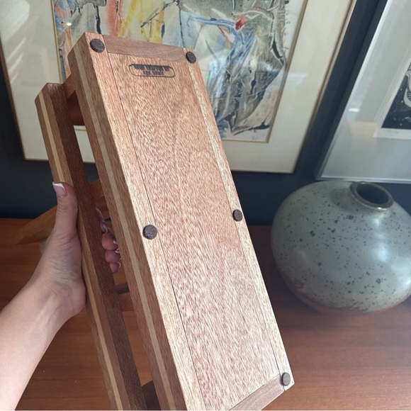 Handcrafted by Ken SIROIS Wood Gardening Tool Harvest Carrier Craftsmanship - Picture 8 of 12